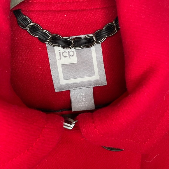 Women's Notched Lapel Double Breasted Pea Coat - Picture 5 of 7